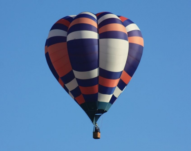Globo durante el vuelo